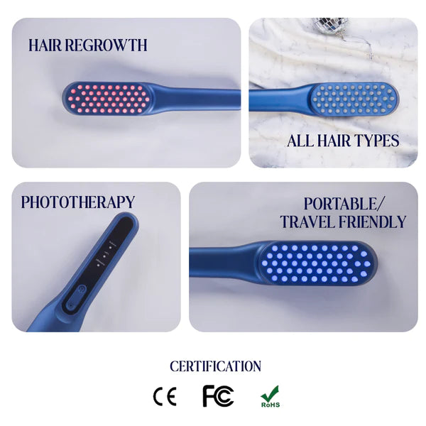 LED Hair Growth Comb & Scalp Massager